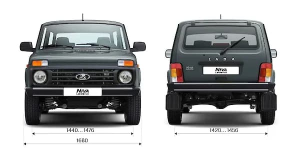 LADA Niva Legend 3 двери — габариты спереди и сзади
