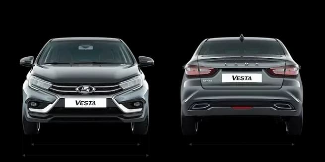 LADA Vesta Седан — габариты спереди и сзади