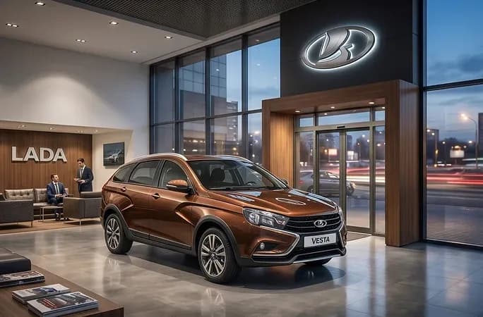 Салон дилерского центра LADA