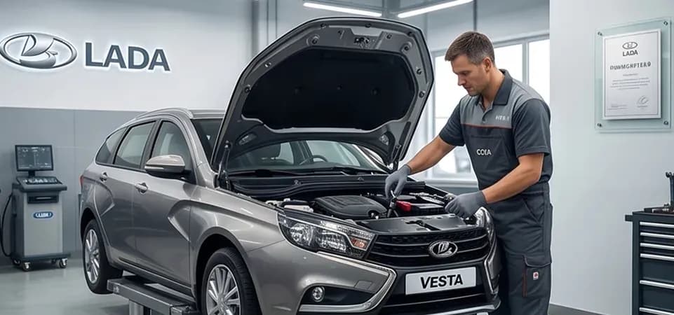 Сервисная зона дилерского центра LADA