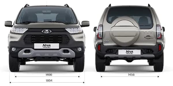 LADA Niva Travel — габариты спереди и сзади